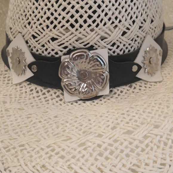 Cowboy Hat with Silver Medallions and Tassel - Picture 5 of 5